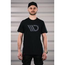 Black T-shirt with gray...